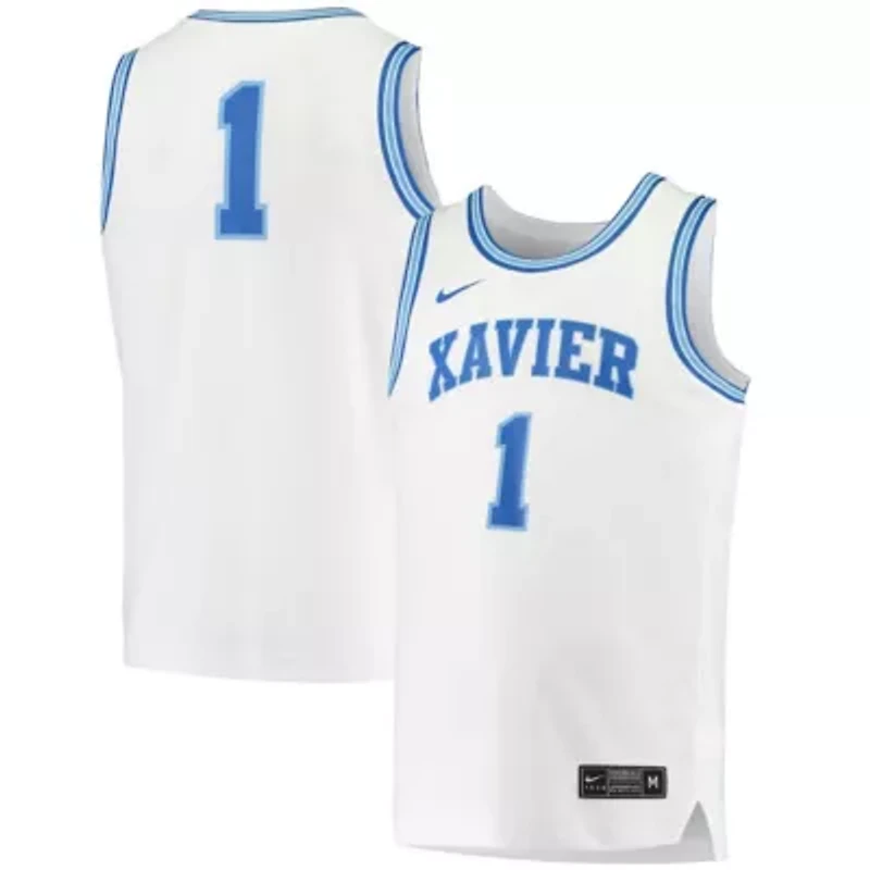 NCAA Nike #1 Xavier Musketeers Replica Basketball Jersey