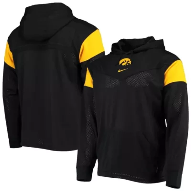 NCAA Nike Iowa Hawkeyes Sideline Jersey Pullover Hoodie