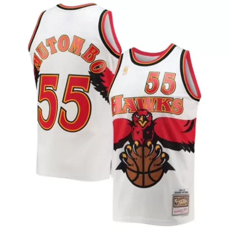 NBA Dikembe Mutombo Atlanta Hawks 1996/97 Hardwood Classics Swingman Jersey