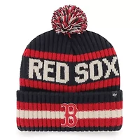 Boston Red Sox MLB Boston Sox Bering Cuffed Knit Hat with Pom
