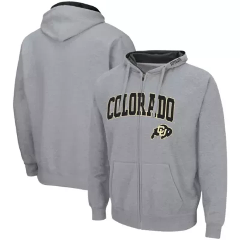 NCAA ed Colorado Buffaloes Arch & Logo 3.0 Full-Zip Hoodie