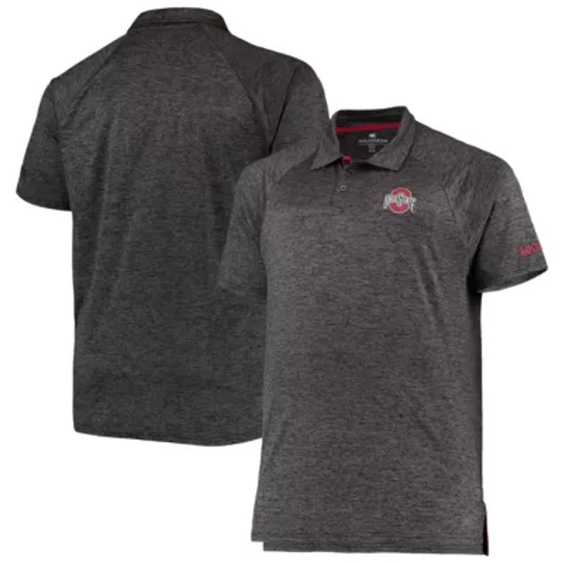 NCAA ed Ohio State Buckeyes Big & Tall Down Swing Polo