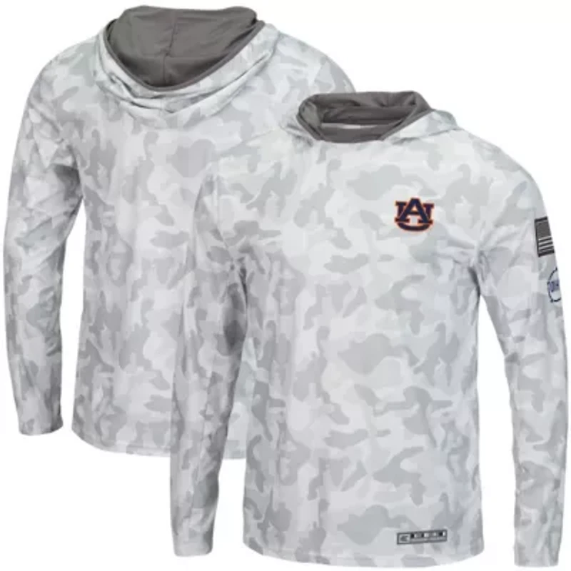 NCAA Arctic Auburn Tigers OHT Military Appreciation Long Sleeve Hoodie Top