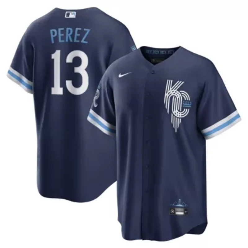 MLB Nike Salvador Perez Kansas City Royals Connect Replica Player Jersey