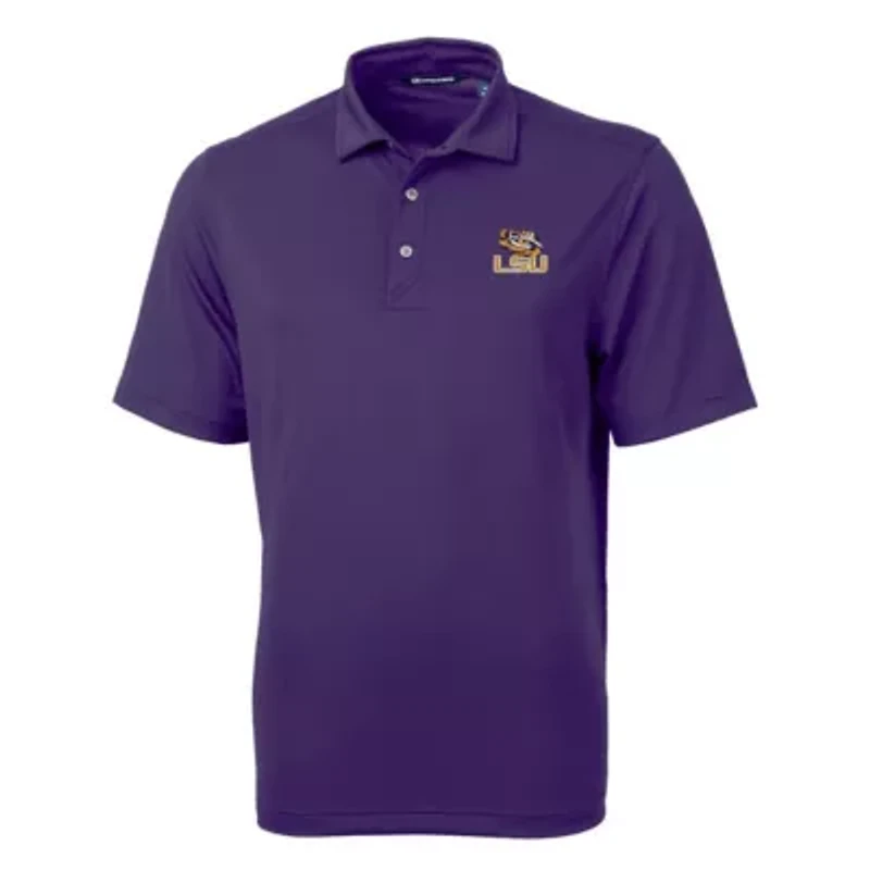 NCAA LSU Tigers Virtue Eco Pique Recycled Polo
