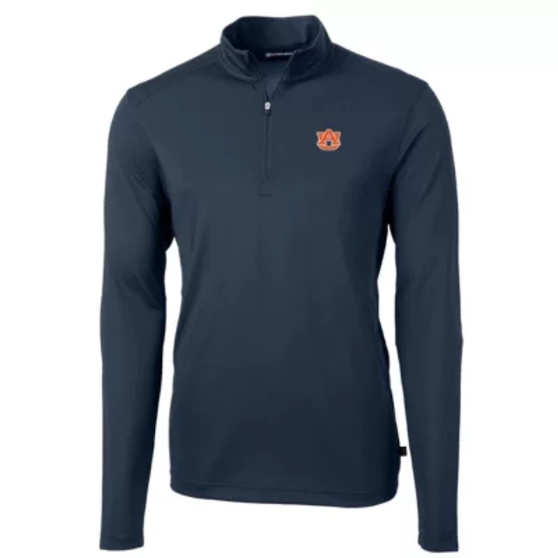 NCAA Auburn Tigers Virtue Eco Pique Recycled Quarter-Zip Jacket