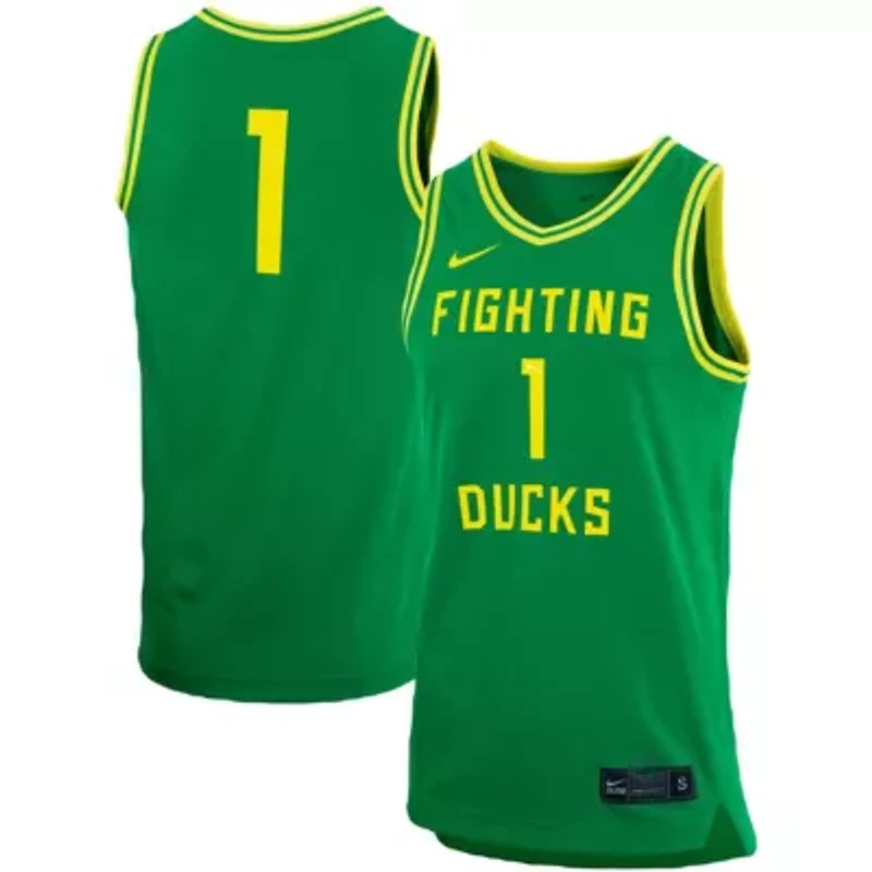 NCAA Unisex Nike #1 Oregon Ducks Basketball Replica Jersey