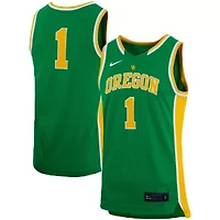 NCAA Unisex Nike #1 Oregon Ducks Basketball Throwback Replica Jersey
