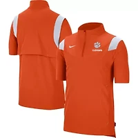 NCAA Nike Clemson Tigers Coach Short Sleeve Quarter-Zip Jacket