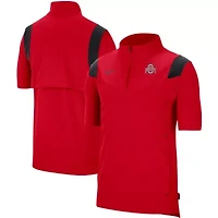 NCAA Nike Ohio State Buckeyes Coach Short Sleeve Quarter-Zip Jacket