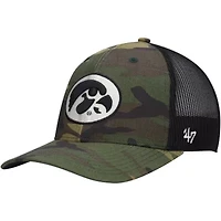 NCAA Camo/Black Iowa Hawkeyes Team Logo Trucker Snapback Hat