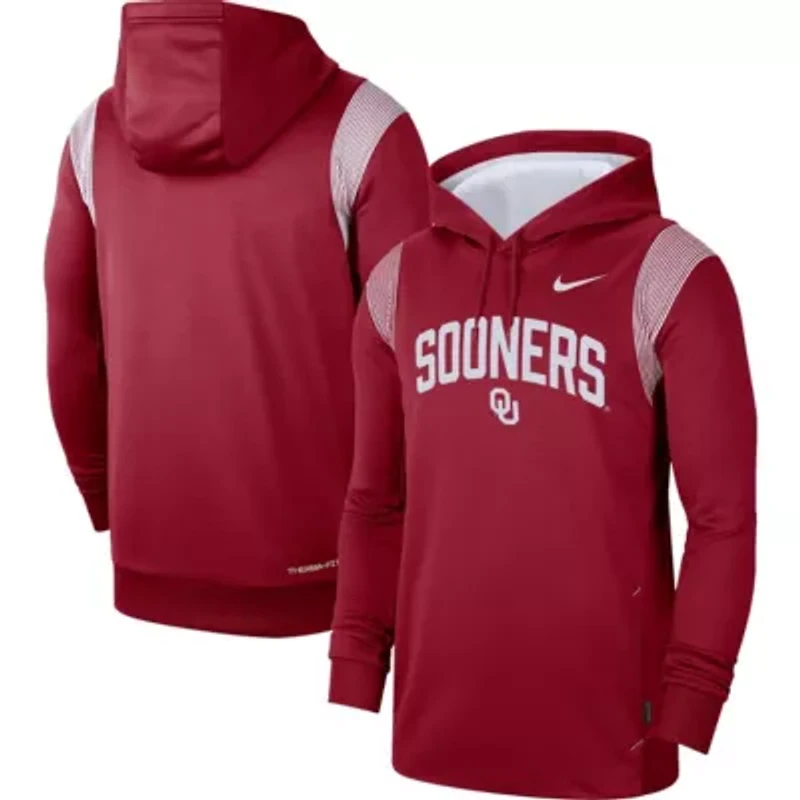 NCAA Nike Oklahoma Sooners 2022 Game Day Sideline Performance Pullover Hoodie