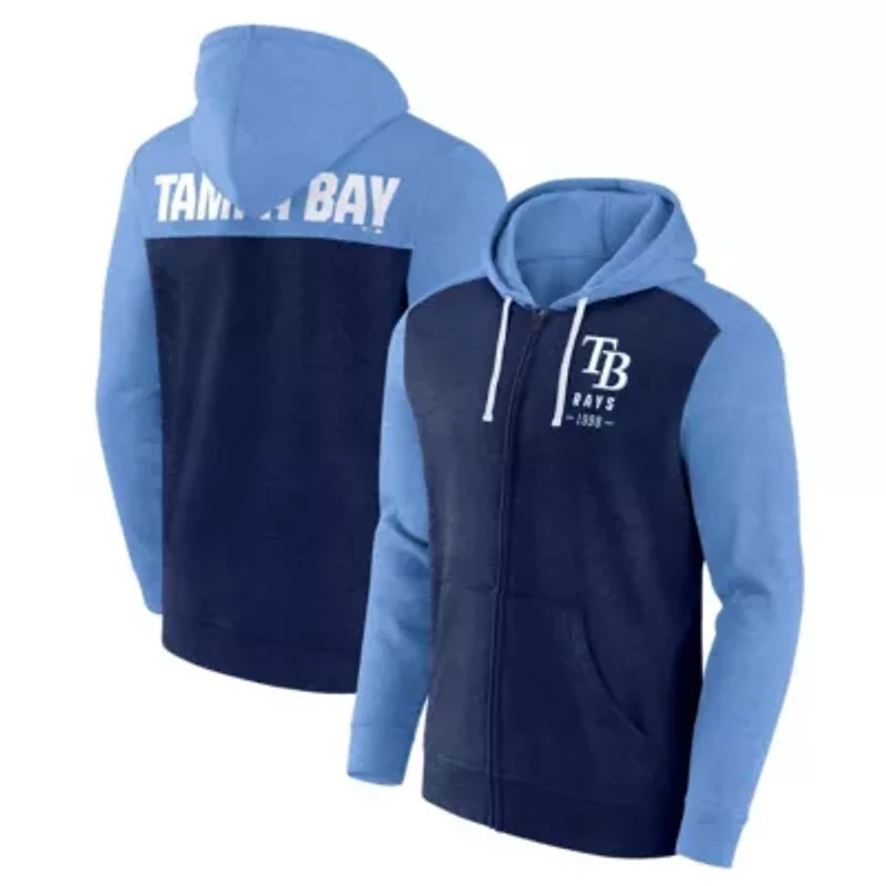 MLB Fanatics ed Light Tampa Bay Rays Blown Away Full-Zip Hoodie