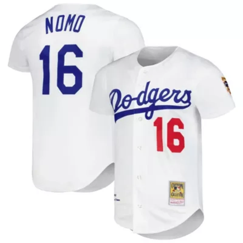 MLB Hideo Nomo Los Angeles Dodgers Cooperstown Collection Authentic Jersey