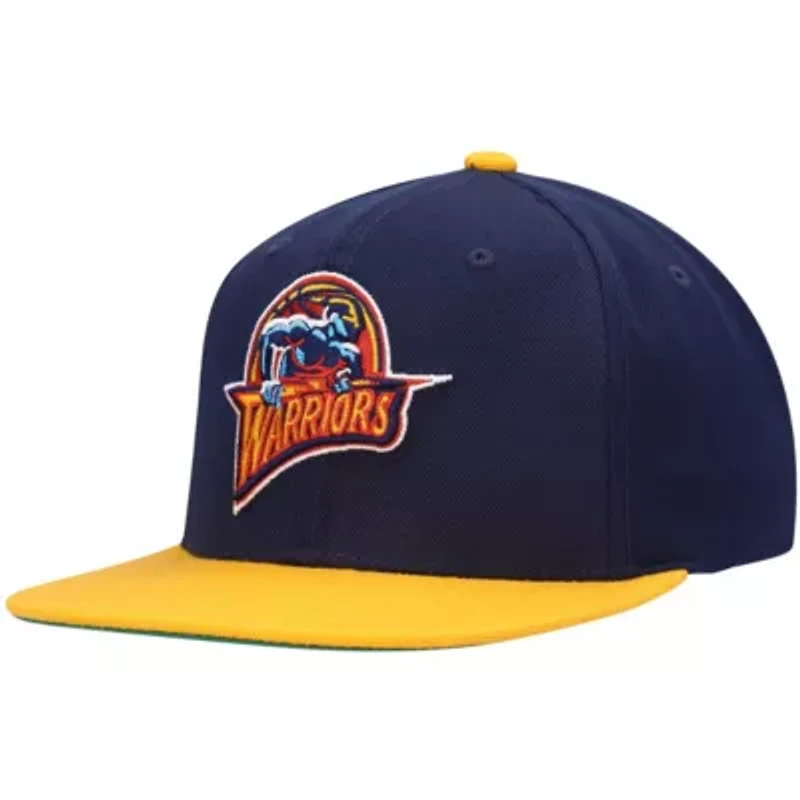 NBA Navy/Gold Golden State Warriors Hardwood Classics Team Two-Tone 2.0 Snapback Hat