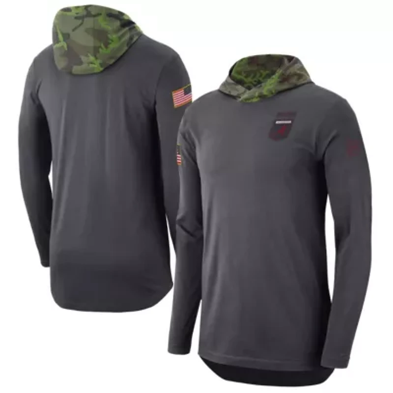 Alabama Crimson Tide NCAA Nike Military Long Sleeve Hoodie T-Shirt