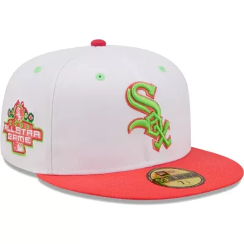 Chicago White Sox MLB White/Coral 2003 All-Star Game Strawberry Lolli 59FIFTY Fitted Hat
