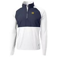 NCAA Michigan Wolverines Adapt Eco Knit Hybrid Recycled Quarter-Zip Pullover Top
