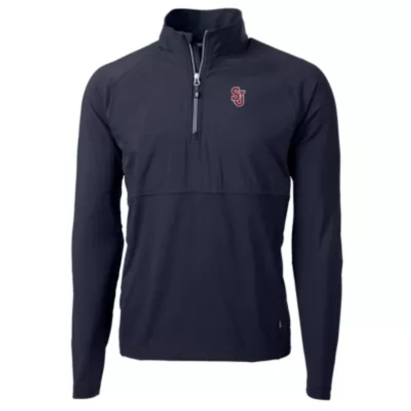 St. John's Red Storm NCAA Adapt Eco Knit Hybrid Recycled Quarter-Zip Pullover Top