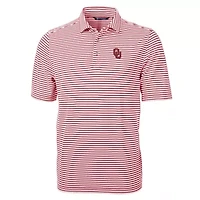 NCAA Oklahoma Sooners Virtue Eco Pique Stripe Recycled Polo