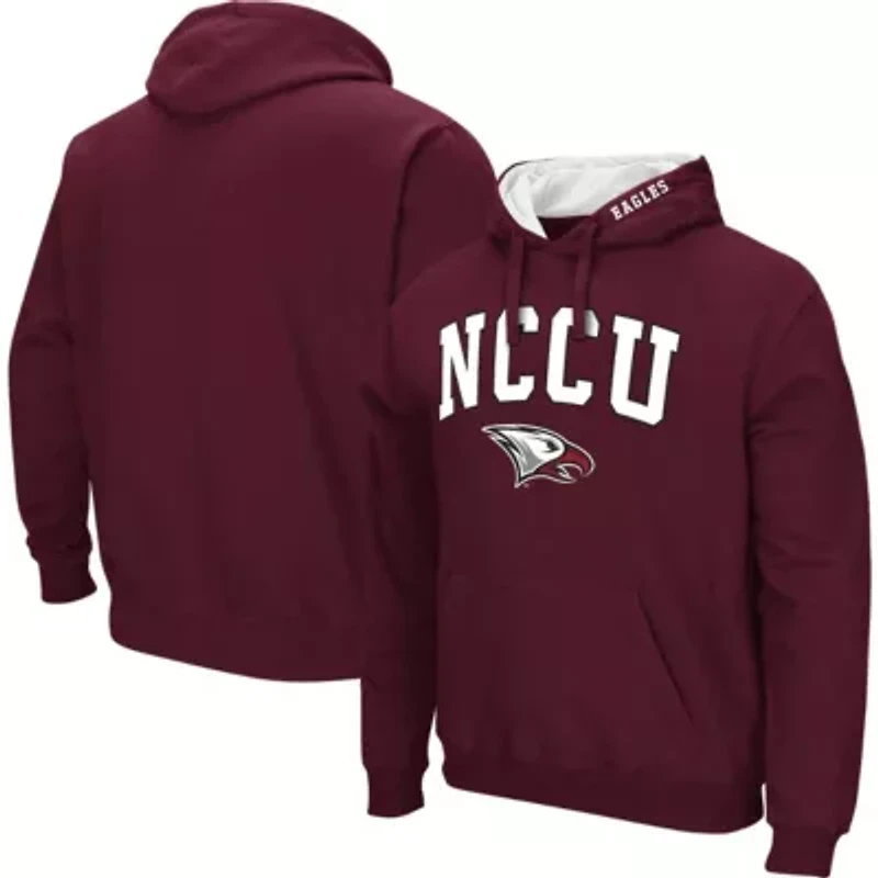 NC Central Eagles NCAA North Carolina Arch & Logo 3.0 Pullover Hoodie