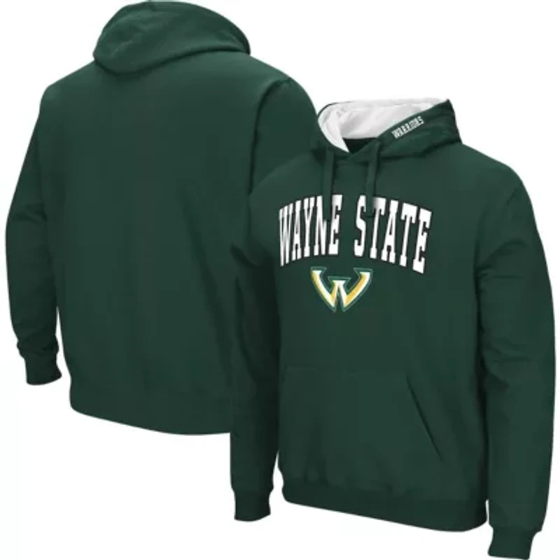 NCAA Wayne State Warriors Arch & Logo 3.0 Pullover Hoodie