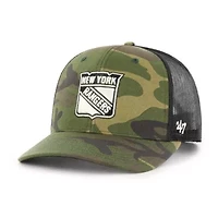 NHL Camo/Black New York Rangers Trucker Snapback Hat