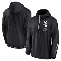 Chicago White Sox MLB Nike Authentic Night Game Performance Half-Zip Windbreaker