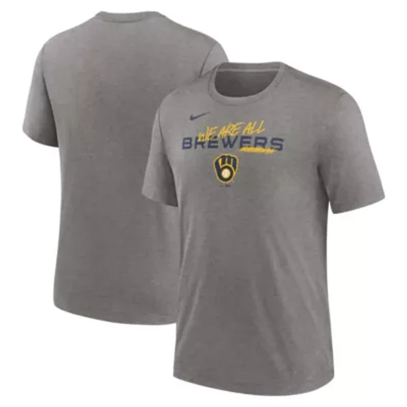 MLB Nike Milwaukee Brewers We Are All Tri-Blend T-Shirt