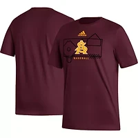 NCAA Arizona State Sun Devils Locker Lines Baseball Fresh T-Shirt
