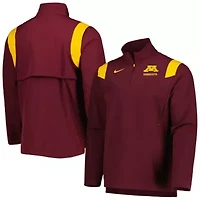 NCAA Nike Minnesota Golden Gophers 2022 Coaches Sideline Quarter-Zip Top