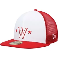 MLB White/Red Washington Nationals 2023 On-Field Batting Practice 59FIFTY Fitted Hat