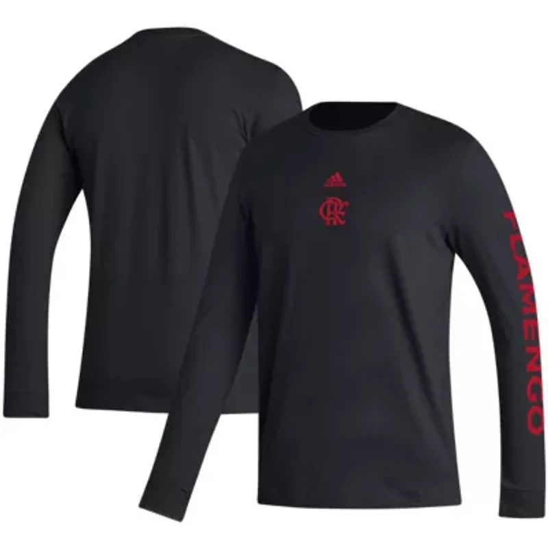 Campeonato Brasileiro Serie A CR Flamengo Team Crest Long Sleeve T-Shirt
