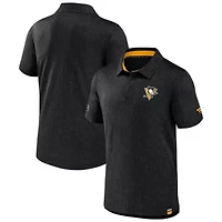 NHL Fanatics Pittsburgh Penguins Authentic Pro Jacquard Polo
