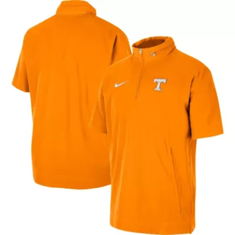 NCAA Nike Tennessee Volunteers Coaches Half-Zip Short Sleeve Jacket