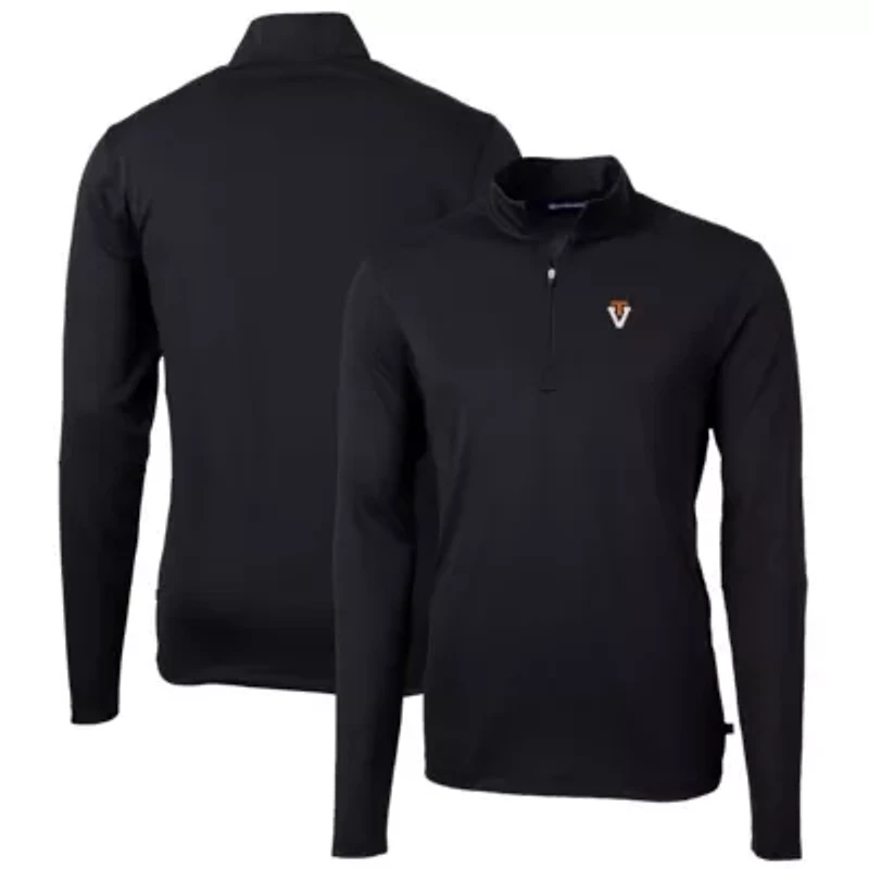 NCAA Virginia Tech Hokies Virtue Eco Pique Recycled Quarter-Zip Pullover Top