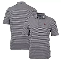 NCAA Clemson Tigers Throwback Logo Virtue Eco Pique Stripe Recycled Polo