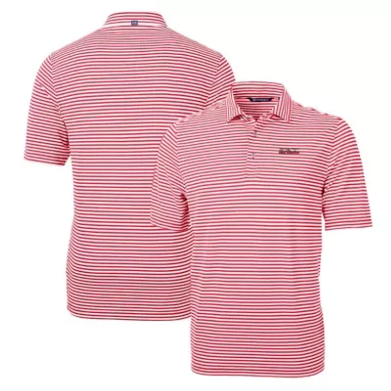 Texas Tech Red Raiders NCAA Throwback Logo Virtue Eco Pique Stripe Recycled Polo