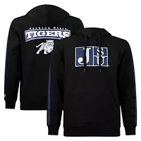 NCAA Jackson State Tigers Striped Oversized Print Pullover Hoodie