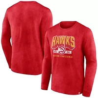 NBA Fanatics Atlanta Hawks Front Court Press Snow Wash Long Sleeve T-Shirt