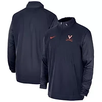 NCAA Nike Virginia Cavaliers 2023 Coach Half-Zip Hooded Jacket