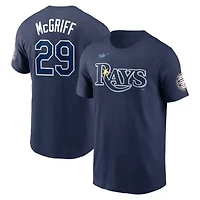 MLB Nike Fred McGriff Tampa Bay Rays Name & Number Hall of Fame T-Shirt