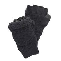 Faux Fur Flip Mittens