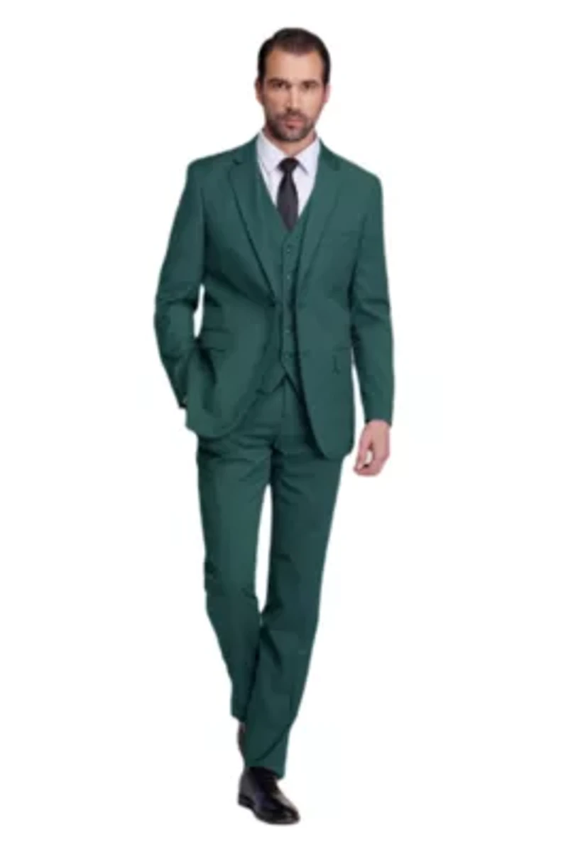 Men's 3-Piece Classic Fit Performance Stretch Suit