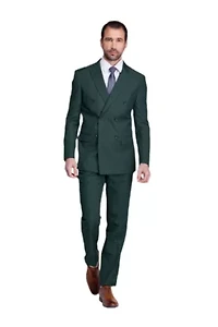 Men's Slim Fit 2-Piece Double Breasted Suit