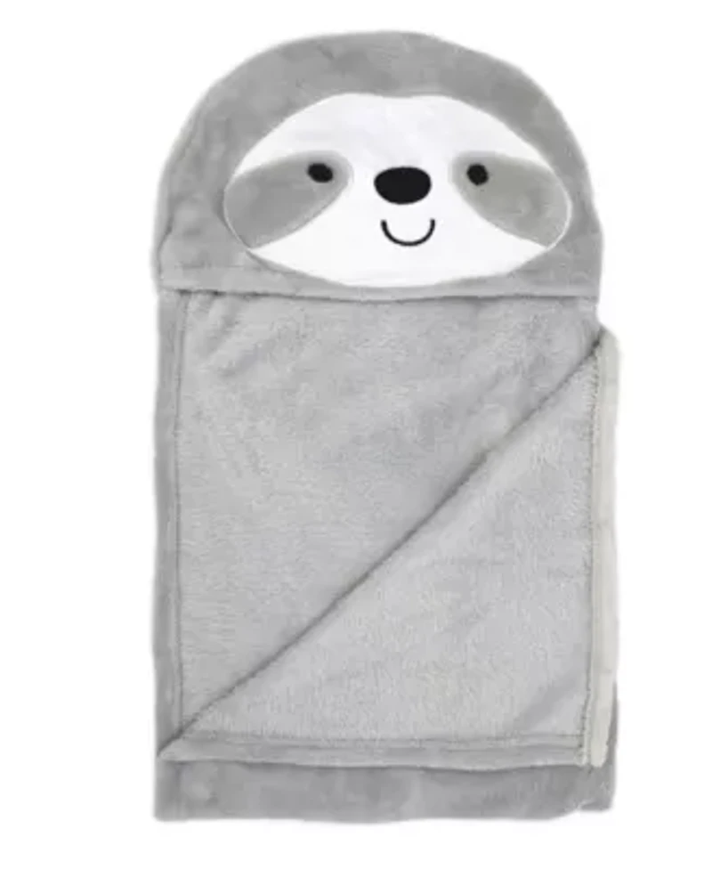 Baby Boys and Girls Sloth Hooded Blanket