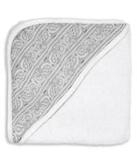 Baby Boys and Girls Paisley Muslin Lined Hooded Towel