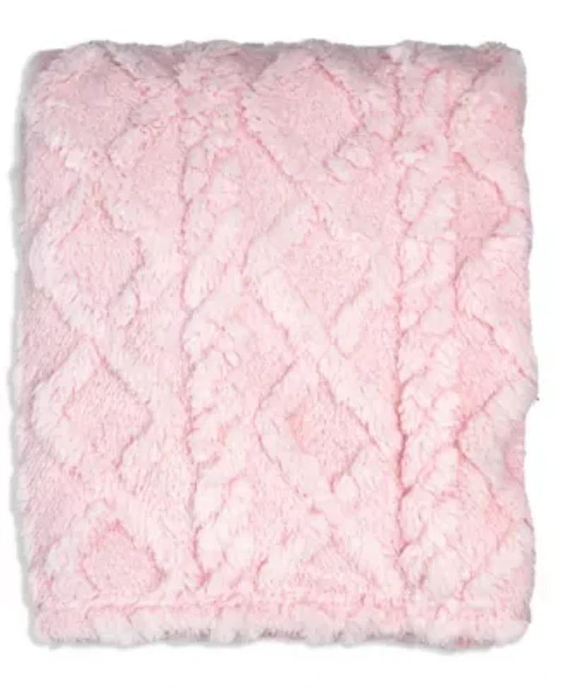 Baby Boys and Girls Sculpted Sherpa Blanket