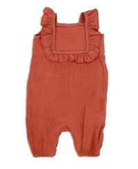 Baby Girls Coral Romper Set