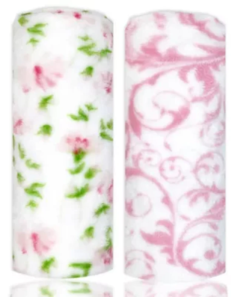 Baby Boys and Girls 2 Pack Fleece Blankets